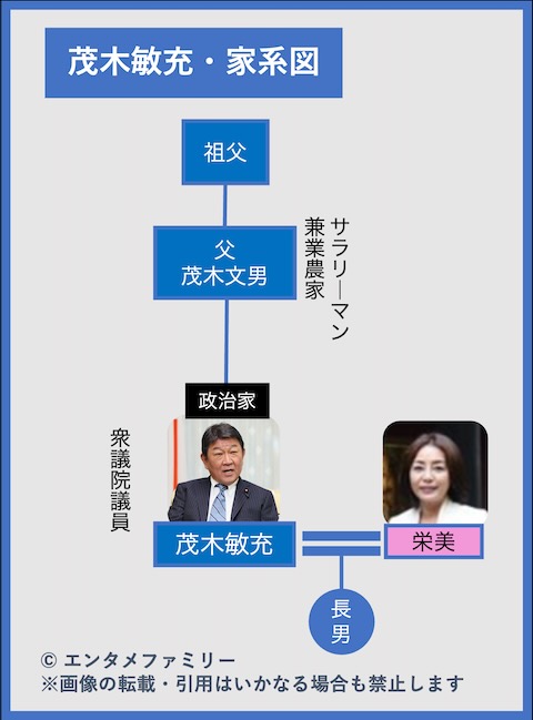 茂木敏充の家系図