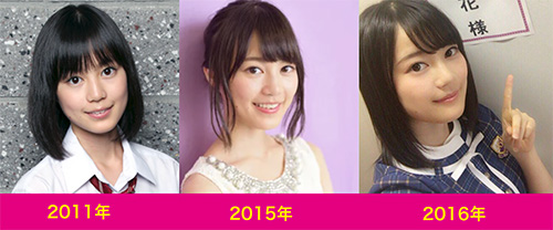 生田絵梨花の2011年（14歳）・2015年（18歳）・2019年（19歳）の顔比較