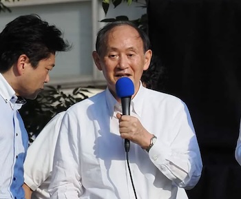 2024年9月8日小泉進次郎氏の総裁選挙の街頭演説での菅義偉