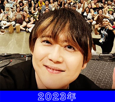 2023年の梶裕貴さん（ほっぺたが丸い・顔がパンパン）