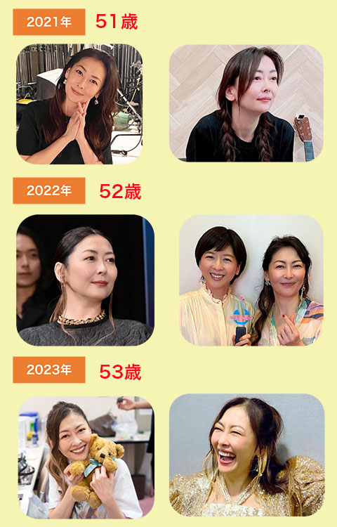 中山美穂・51歳、52歳、53歳の写真