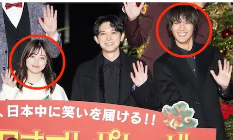 2022年『ブラックナイトパレード』で共演した橋本環奈さんと中川大志さん